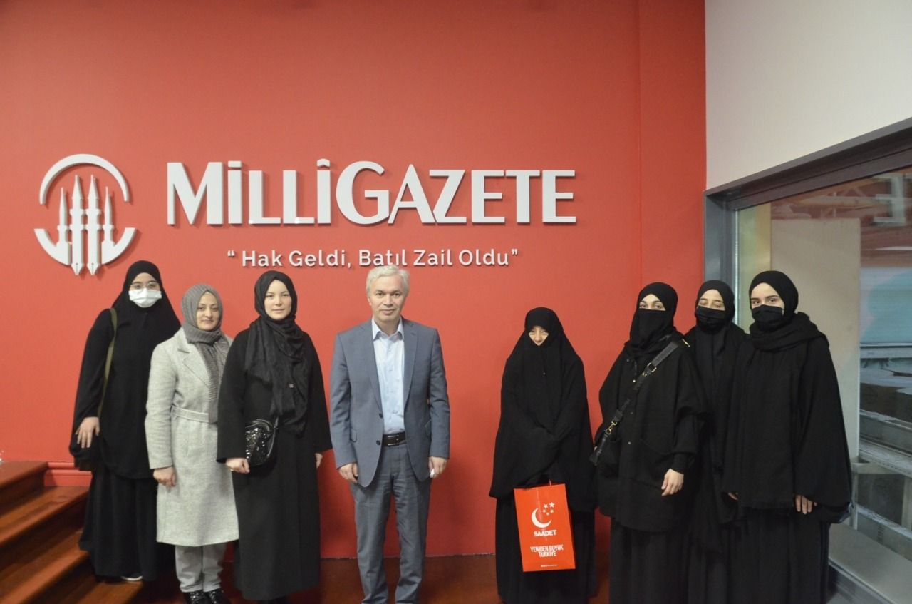 Saadet Party Women Branch pays a congratulatory visit to Milli Gazete