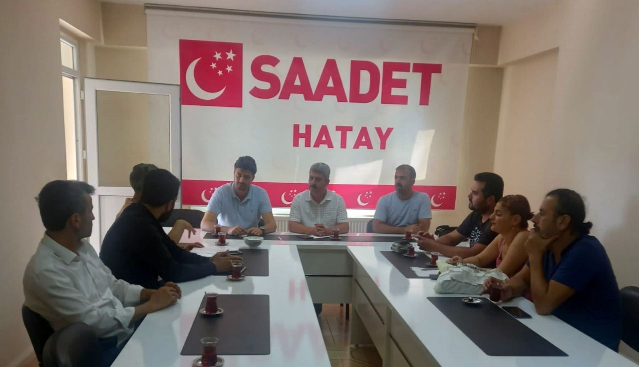 Decree-Law Platform pays a visit to the Saadet Party Hatay Provincial Presidency 