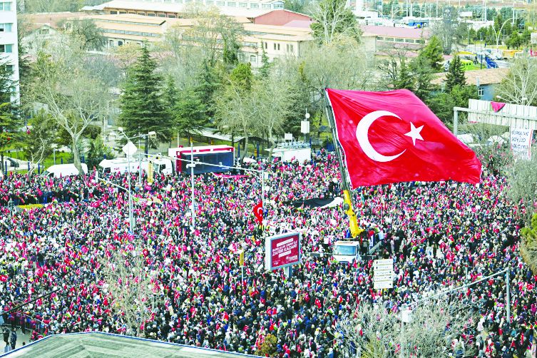 "Down with PKK, down with Israel"