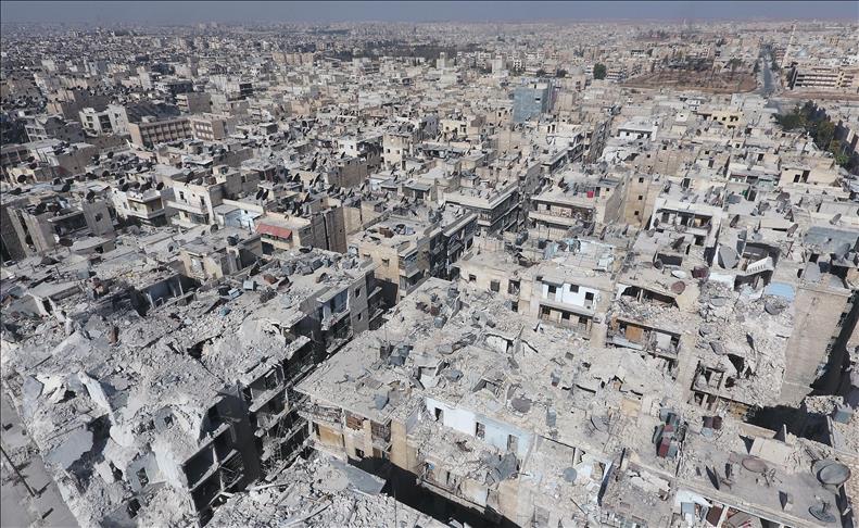 Drone footage shows devastation of Syria's Aleppo