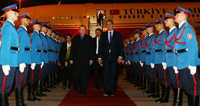 Erdoğan arrives in Belgrade for two-day visit as Turkey, Serbia boost cooperation