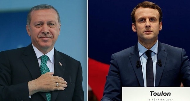Erdoğan, France’s Macron discuss detained Frenchman, Syria