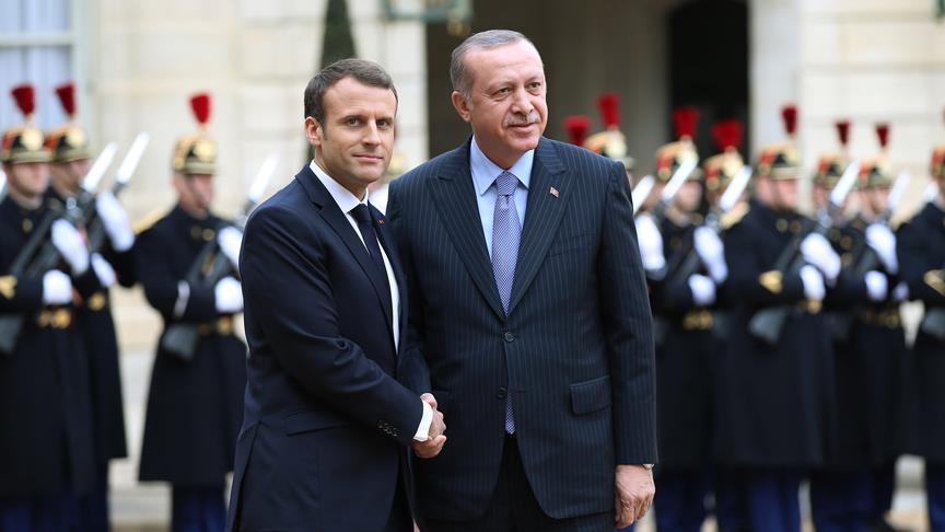 Erdogan, Macron discuss Afrin operation over phone