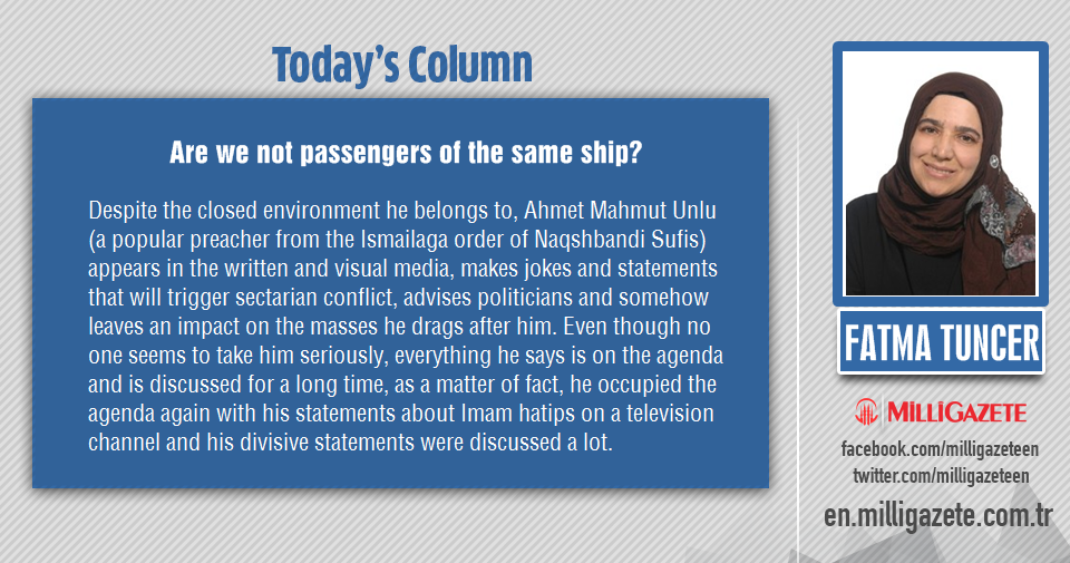 Fatma Tuncer: "Are we not passengers of the same ship?"