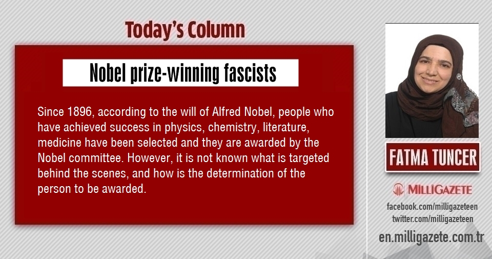 Fatma Tuncer: "Nobel prize-winning fascists"