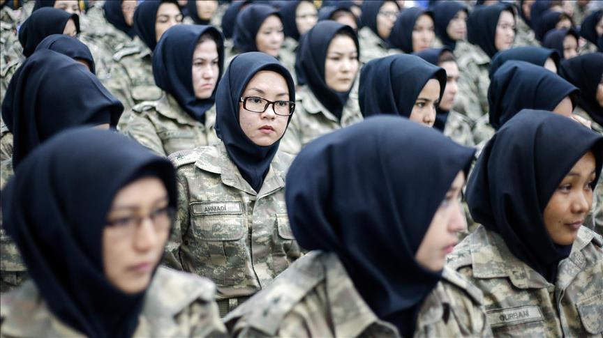 Female Afghan army officers complete training in Turkey
