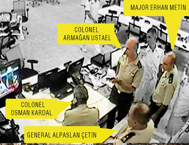 Footage shows moment coup soldiers watch Erdoğan’s speech during attempted takeover