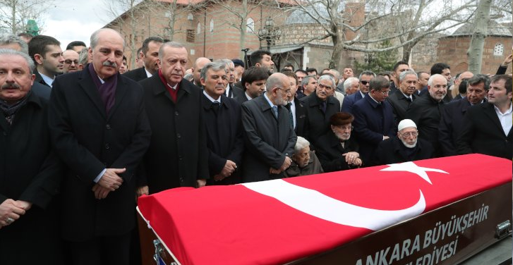 Former Justice Minister Kazan’s funeral brings together Erdoğan, ex-allies