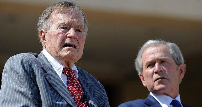 Former US presidents Bush condemn racial bigotry in veiled rebuke to Trump