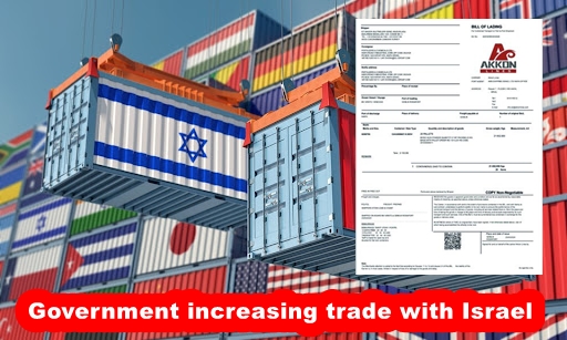 Government increasing trade with Israel