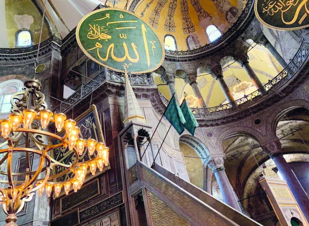 Hagia Sophia Mosque underwent restoration