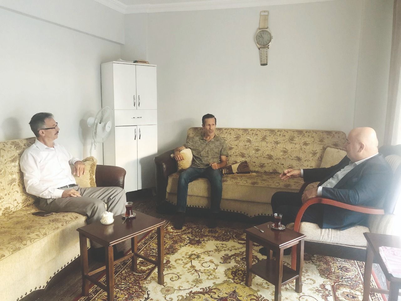 Hasan Bitmez pays a condolence visit Saadet Party Europe Board Member