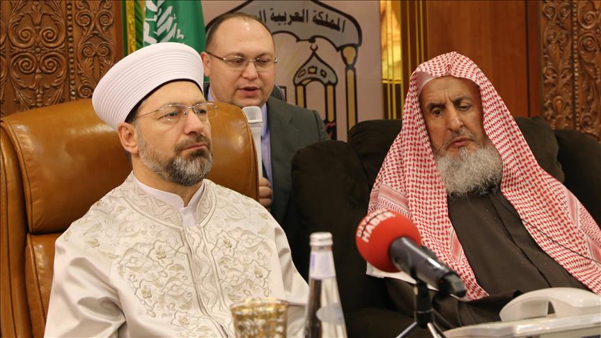 Head of Turkeys religious affairs meets Saudi minister