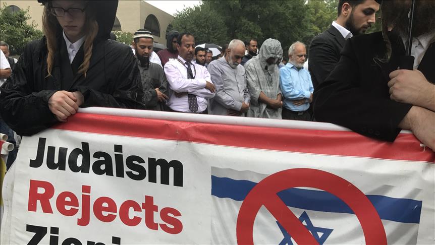 Hundreds gather in Washington to protest Israel