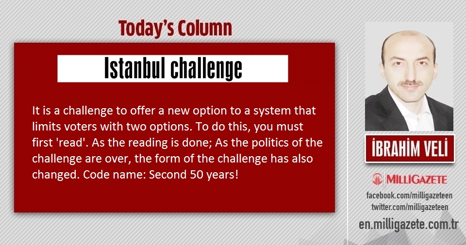 İbrahim Veli: "Istanbul challenge"