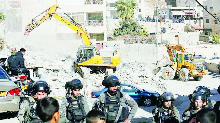 Israel continues extortion and destruction in Palestine