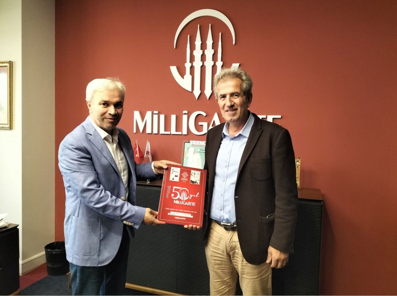 Istanbul Chamber of Electrical Technicians pays a visit to Milli Gazete 