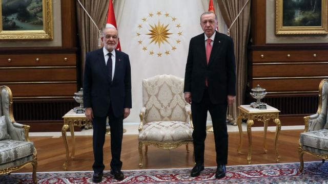 Karamollaoglu and Erdogan met in Beştepe Presidential Complex