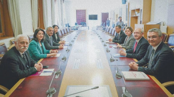 Kılıçdaroğlu met with HDP Co-Chairs in Parliament