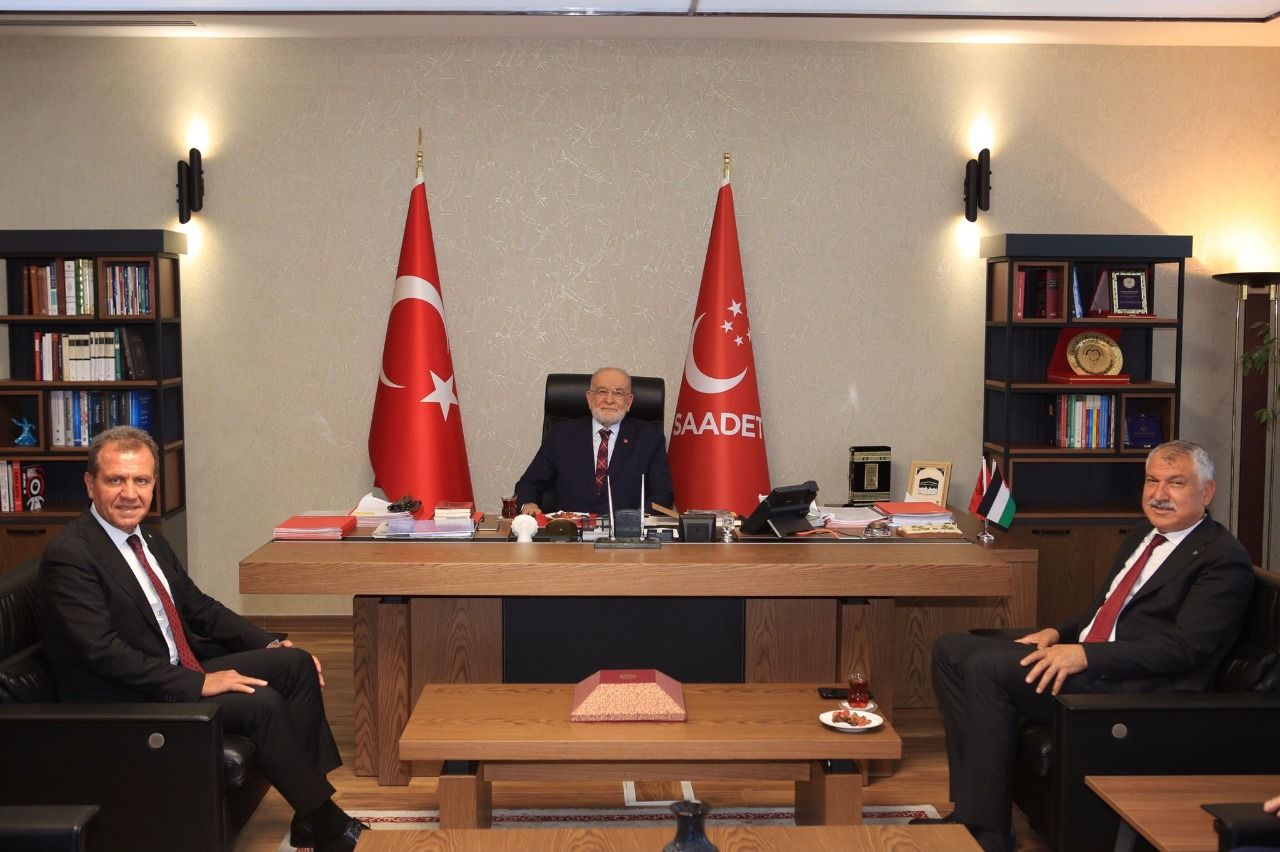 Mayors visit Saadet Party leader Temel Karamollaoğlu
