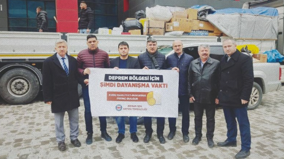 Memur-Sen Confederation continues aid to earthquake zone