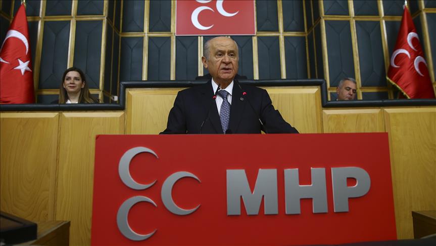 Mhp leader Bahçeli backs government on Incirlik