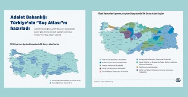 Ministry of Justice prepared Turkey's 'Crime Atlas'