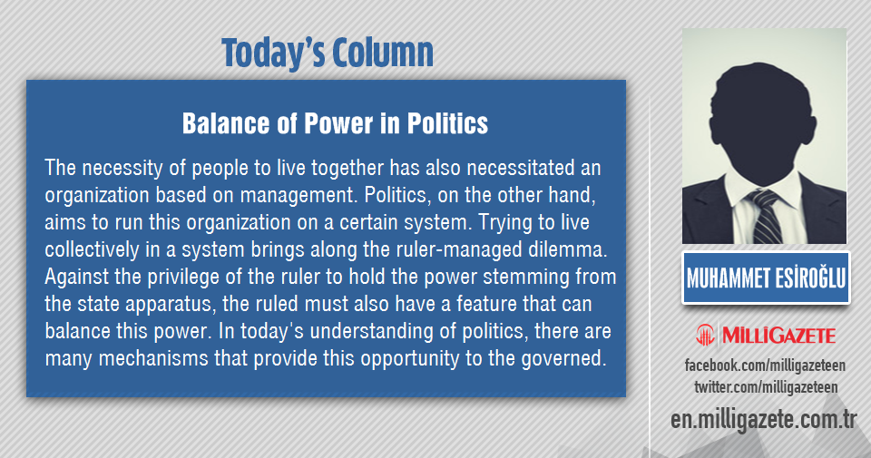 Muhammet Esiroğlu: "Balance of Power in Politics"