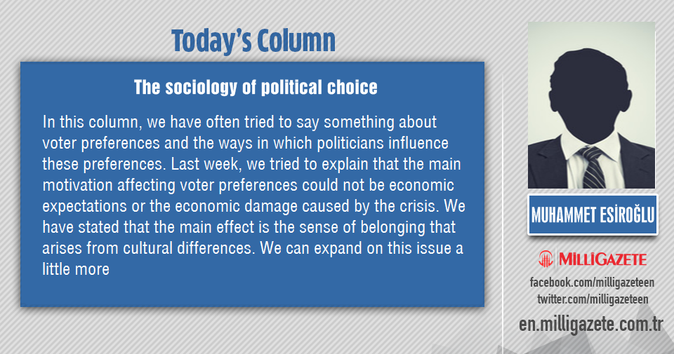 Muhammet Esiroğlu: "The sociology of political choice"
