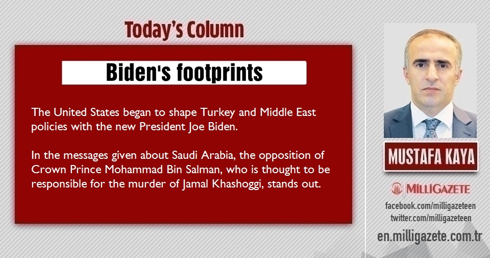 Mustafa Kaya: "Bidens footprints"