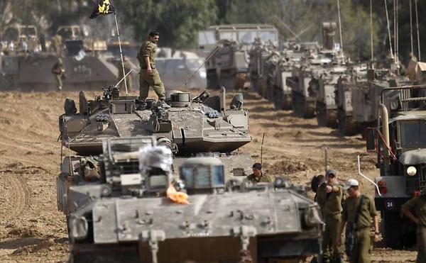 Occupier Israel's tank strikes Gaza