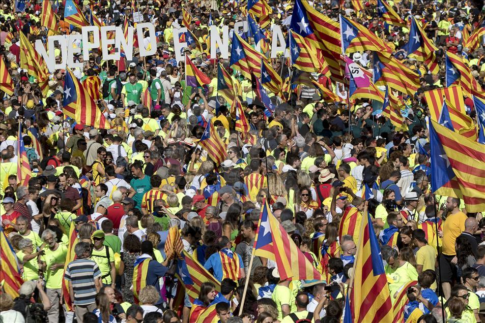 One million march in Barcelona for Catalan independence