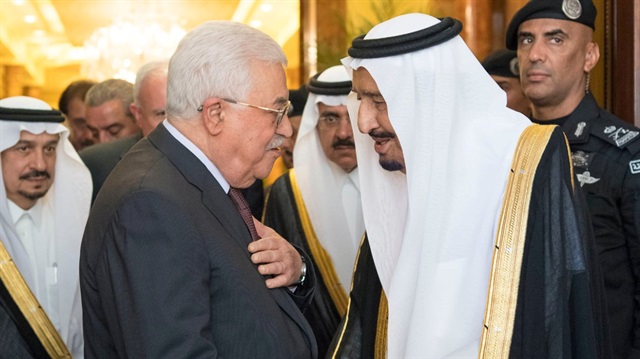 Palestinian president meets with Saudi king in Riyadh