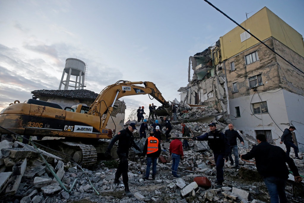 Powerful earthquake strikes Albania