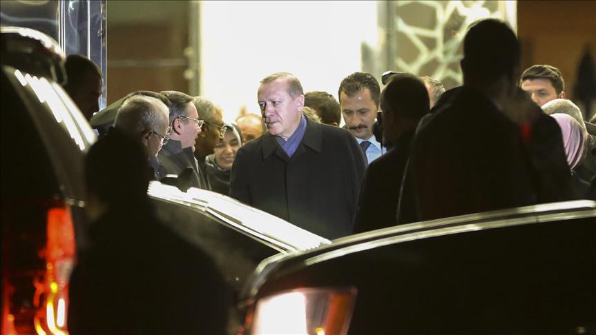 President Erdogan arrives in Turkey after Africa tour