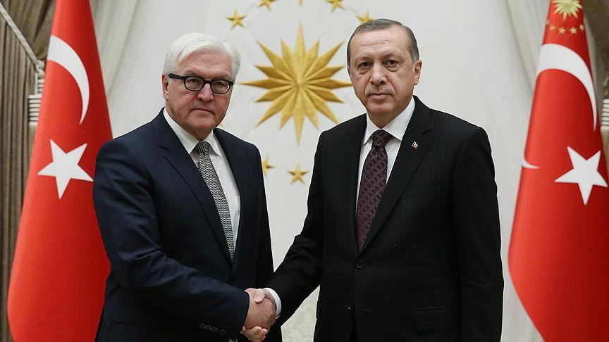 President Erdogan discusses Syria with German counterpart