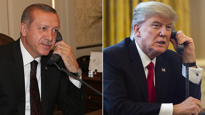 President Erdogan, Trump talk over phone call