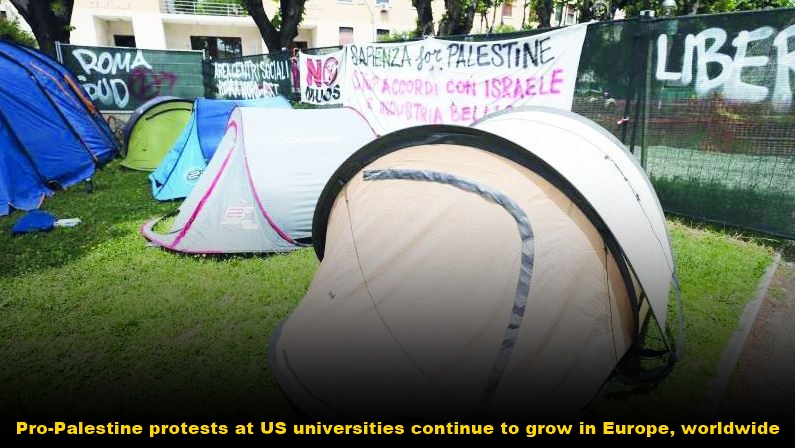 Pro-Palestine protests at US universities continue to grow in Europe, worldwide