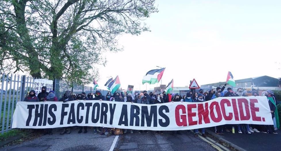 Protesters shut down UK arms factories over Gaza war complicity
