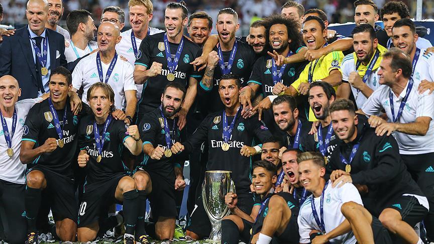 Real Madrid edges ManU for Super Cup title