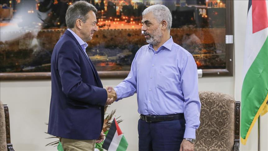 Red Cross head meets Hamas chief in Gaza