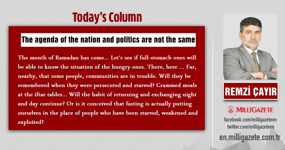Remzi Çayır: "The agenda of the nation and politics are not the same"
