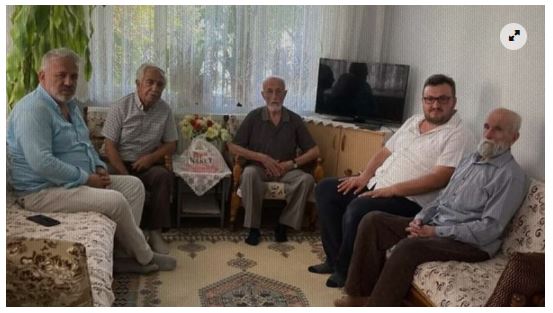 Saadet Party Organization pays a visit to Milli Görüş veteran at his home