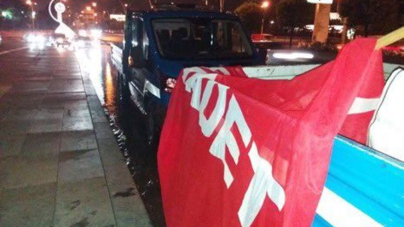 Saadet Party flags were removed in Ankara!