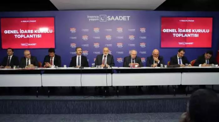Saadet Party General Administrative Board meets under the chairmanship of Temel Karamollaoğlu