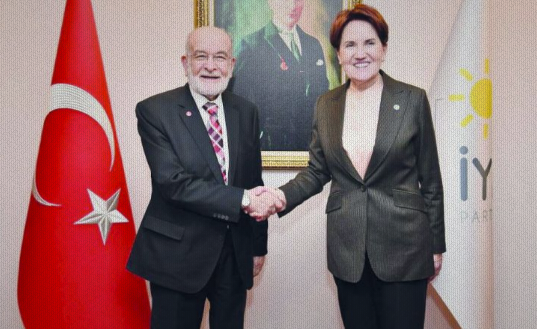 Saadet Party leader Karamollaoğlu meets İyi Party head Akşener