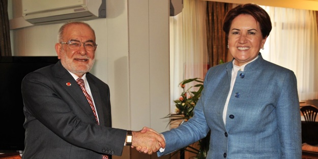 Saadet party leader Karamollaoglu visits Meral Aksener
