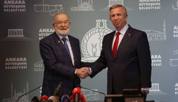 Saadet Party leader Karamollaoglu visits newly elected Ankara Mayor