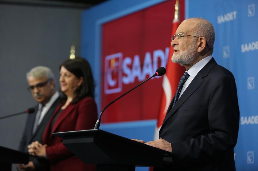 Saadet Party leader Temel Karamollaoğlu met with HDP Co-Chairs: 