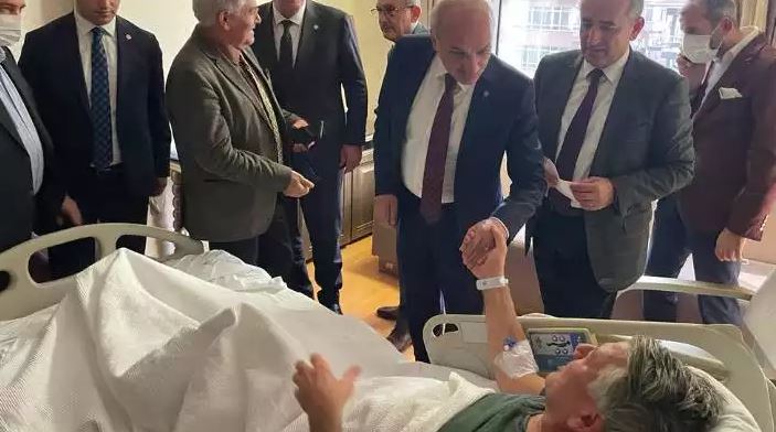 Saadet Party pays a ‘get well soon’ visit to MP Örs 